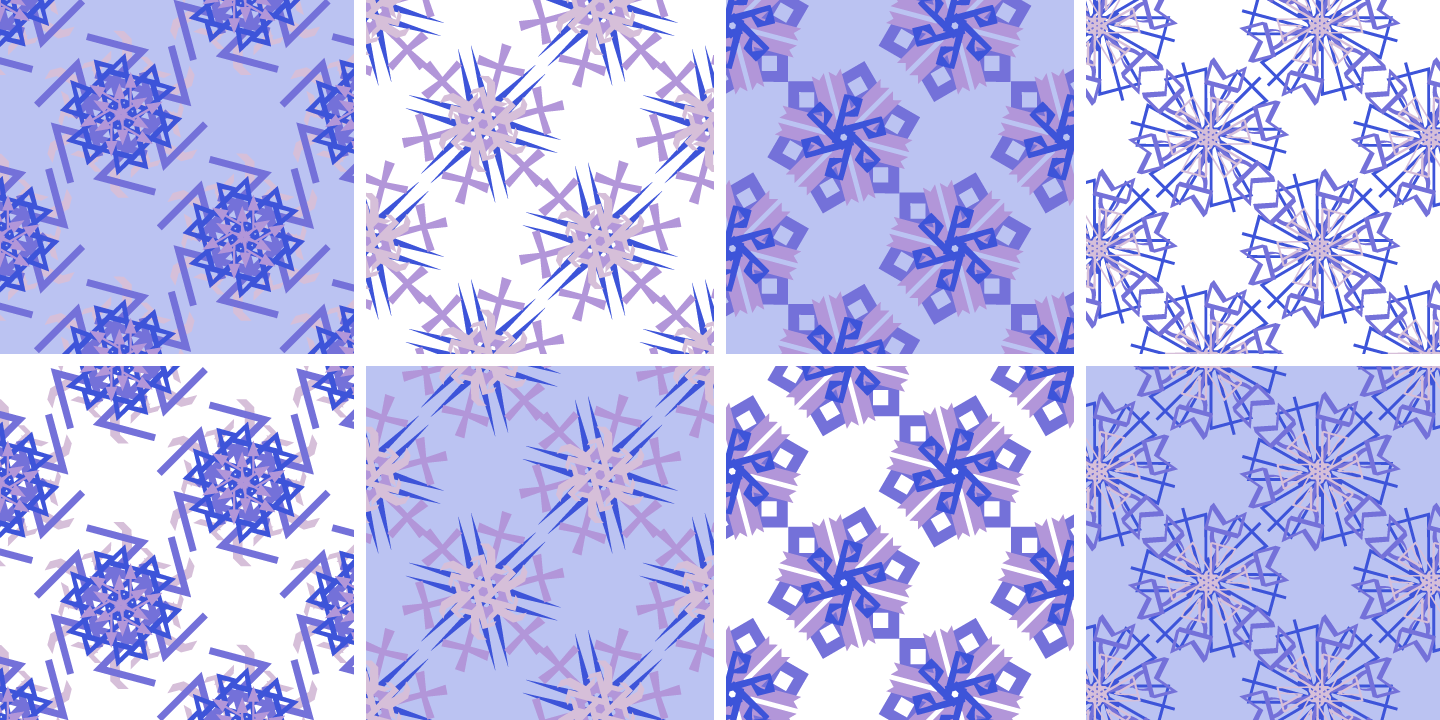 Beispiel einer P22 Snowflakes-Schriftart #4
